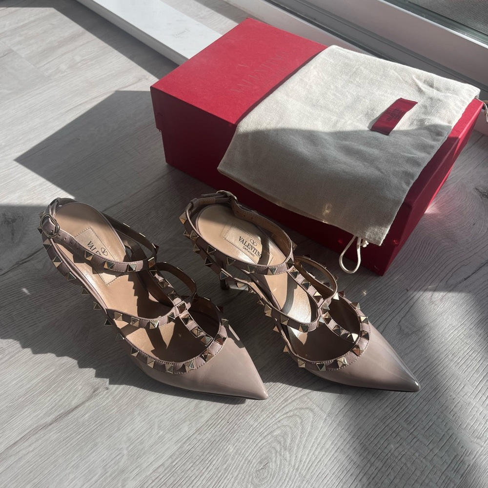 Rockstud 100mm Slingback High-Heel Pumps